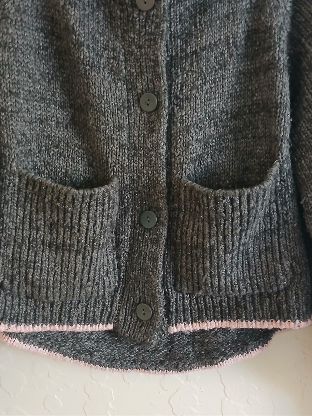 Pilcro Anthropologie Jesse Dog Icon Cardigan Sweater XXS French Bulldog Oversize - Picture 11 of 14